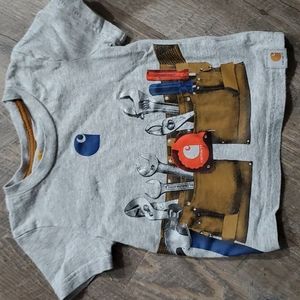 Carhartt Heathered-Gray Tool-belt T-shirt 12M